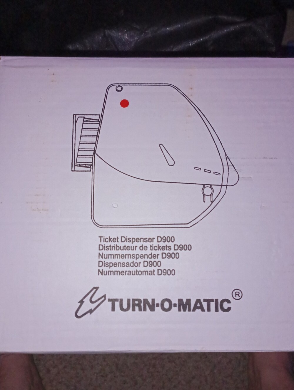 New Red Turn-o-matic Ticket Dispenser